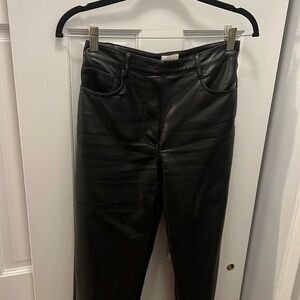 Aritzia Melina faux leather pant size 2